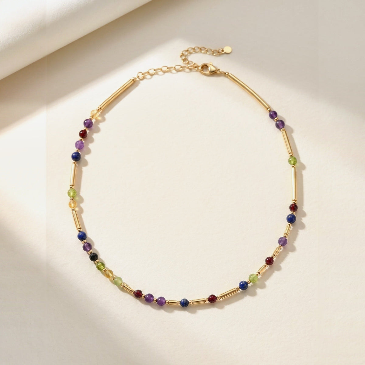 DNA gift ideas by budget: the Gold DNA Profile Necklace laid flat