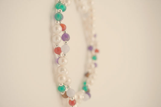 Twisted Pearl DNA Profile Bracelet