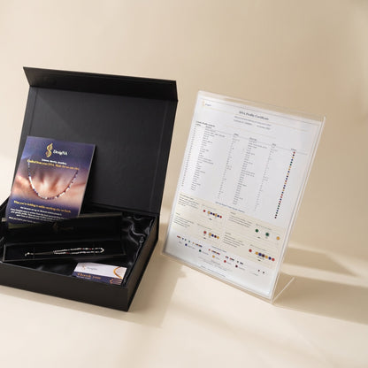 Silver Clasp DNA Profile Bracelet, what you receive: box and certificate