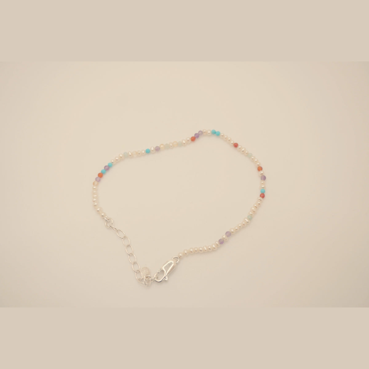 Pearl Clasp DNA Profile Bracelet lobster clasp and extension chain