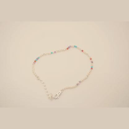 Pearl Clasp DNA Profile Bracelet lobster clasp and extension chain