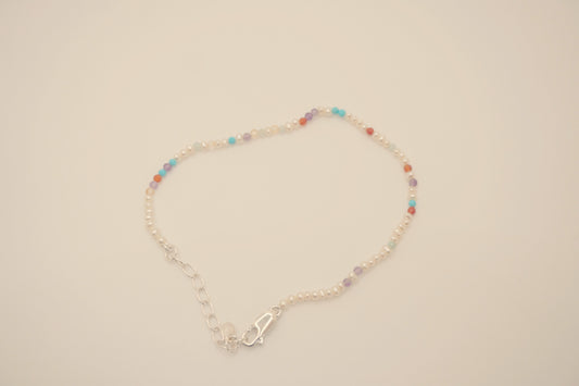 Pearl Clasp DNA Profile Bracelet lobster clasp and extension chain